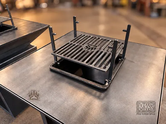 Braséro MKS — plateau et grille